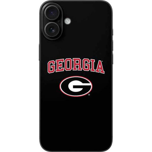 University of Georgia Collegiate Text iPhone 16 Plus Skin