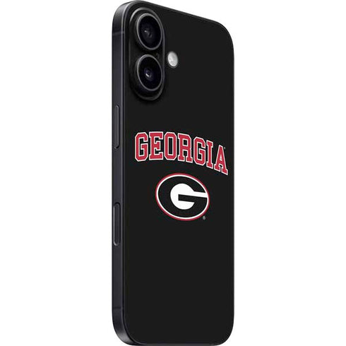 University of Georgia Collegiate Text iPhone 16 Plus Skin