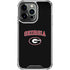 University of Georgia Collegiate Text iPhone 16 Pro Clear Case