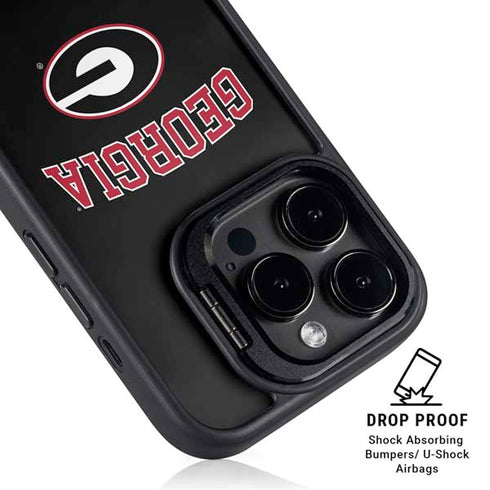 University of Georgia Collegiate Text iPhone 16 Pro Kickstand Case