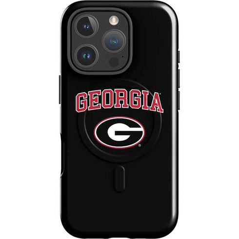 University of Georgia Collegiate Text iPhone 16 Pro Max Magsafe Impact Case