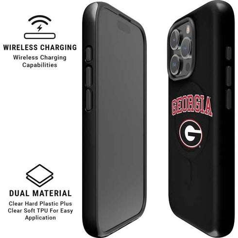 University of Georgia Collegiate Text iPhone 16 Pro Max Magsafe Impact Case