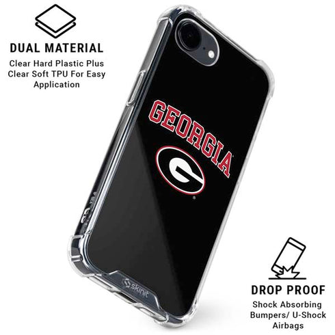 University of Georgia Collegiate Text iPhone 16e Clear Case