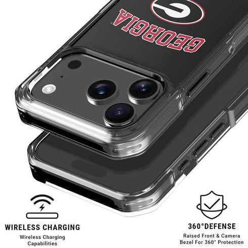 University of Georgia Collegiate Text iPhone 18 Pro Clear Case