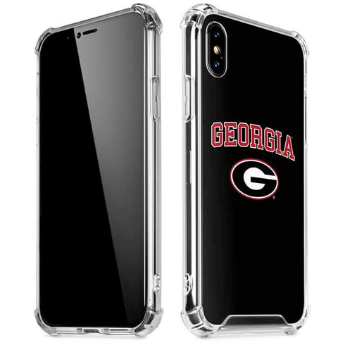 University of Georgia Collegiate Text iPhone X/XS Clear Case