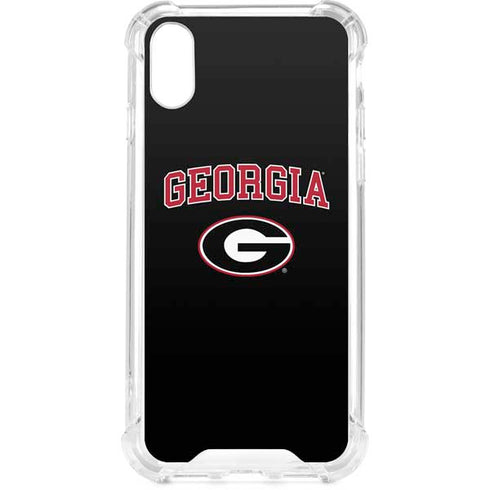 University of Georgia Collegiate Text iPhone XS Clear Case