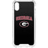 University of Georgia Collegiate Text iPhone XS Clear Case
