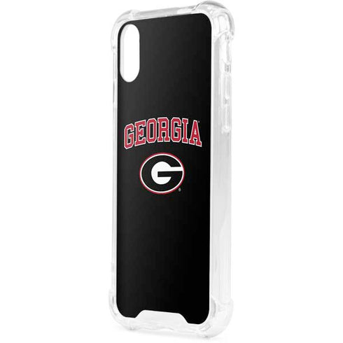 University of Georgia Collegiate Text iPhone XS Clear Case