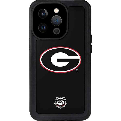 University of Georgia Logo iPhone 15 Pro Waterproof Case