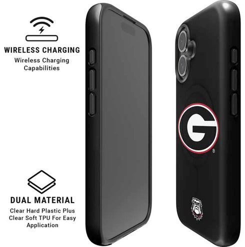 University of Georgia Logo iPhone 16 Magsafe Impact Case