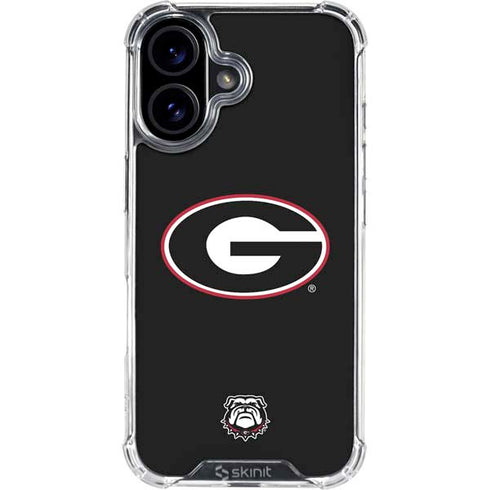 University of Georgia Logo iPhone 16 Plus Clear Case