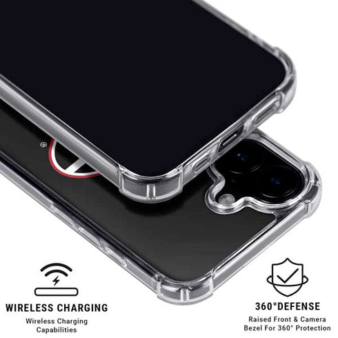 University of Georgia Logo iPhone 16 Plus Clear Case