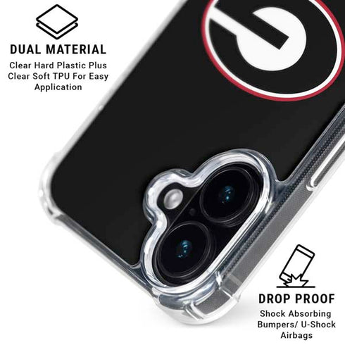 University of Georgia Logo iPhone 16 Plus Clear Case