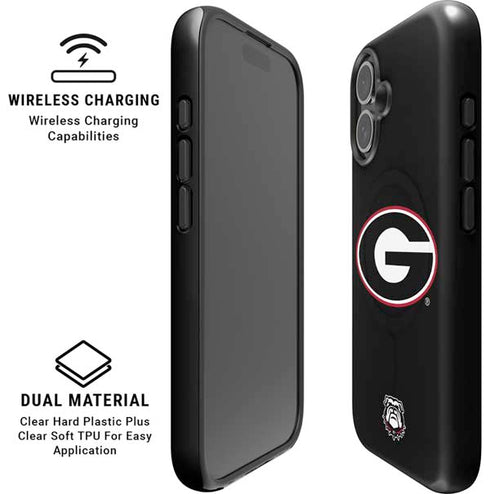 University of Georgia Logo iPhone 16 Plus Magsafe Impact Case