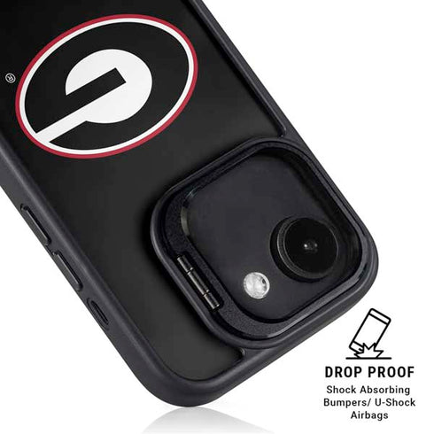 University of Georgia Logo iPhone 16e Kickstand Case