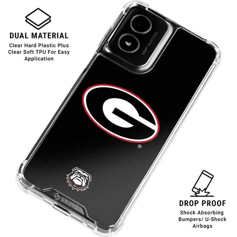 University of Georgia Logo Moto G Power 5G (2024) Clear Case
