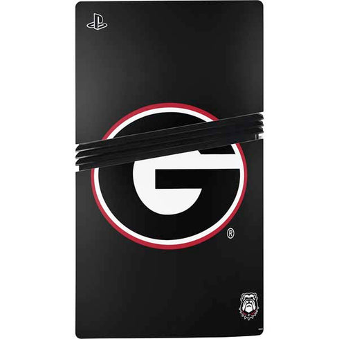 University of Georgia Logo PS5 Pro Disk Bundle Skin