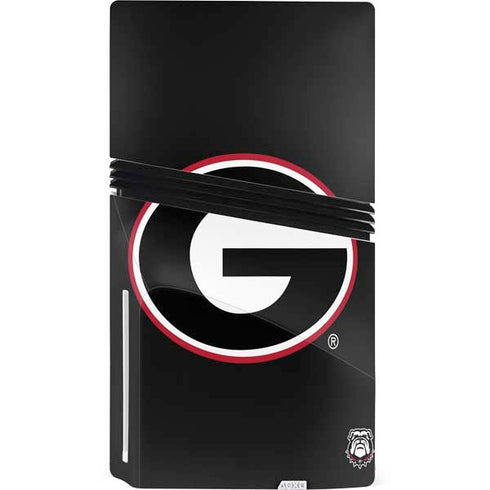 University of Georgia Logo PS5 Pro Disk Bundle Skin