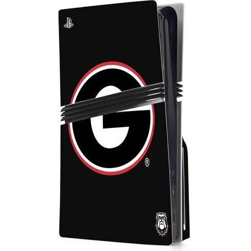 University of Georgia Logo PS5 Pro Disk Console Skin