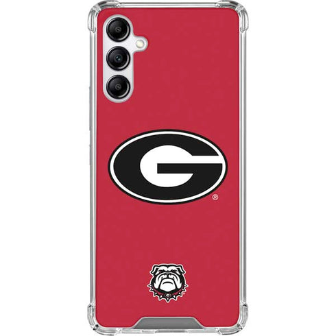 University of Georgia Logo Red Gabb Phone 4 Clear Case