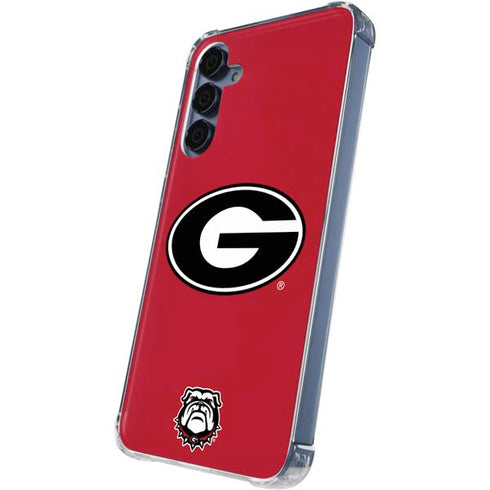 University of Georgia Logo Red Galaxy A55 5G Clear Case