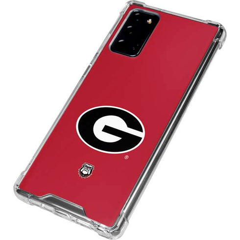 University of Georgia Logo Red Galaxy Note20 5G Clear Case