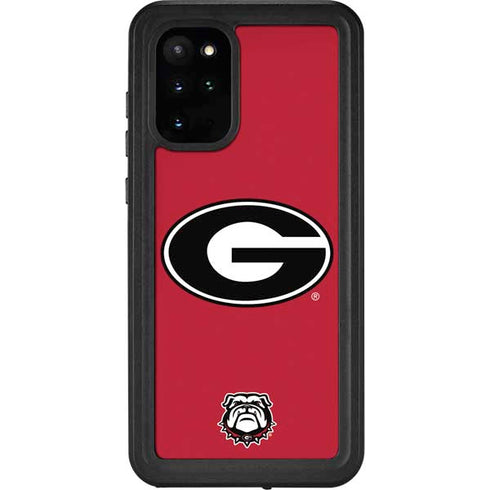 University of Georgia Logo Red Galaxy S20 Plus Waterproof Case