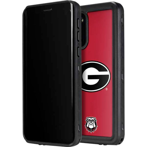 University of Georgia Logo Red Galaxy S20 Plus Waterproof Case