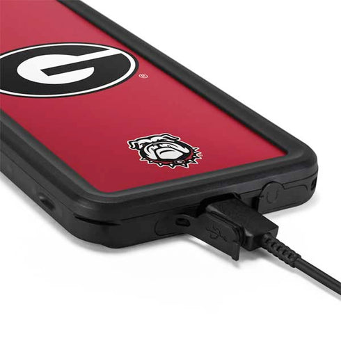 University of Georgia Logo Red Galaxy S20 Plus Waterproof Case