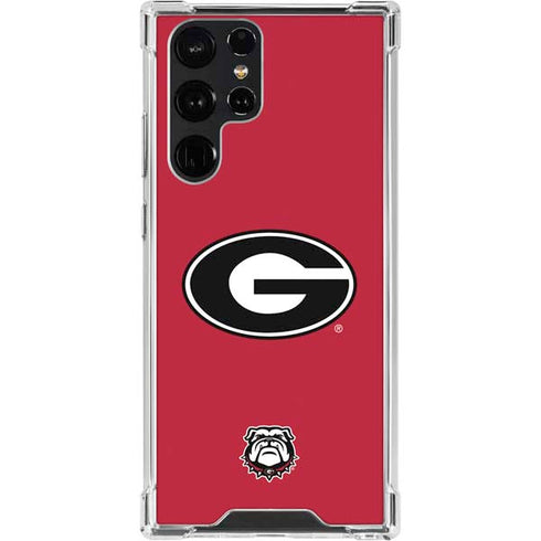 University of Georgia Logo Red Galaxy S23 Ultra Clear Case