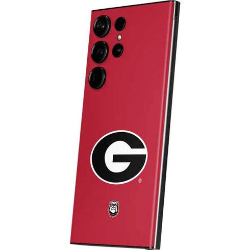 University of Georgia Logo Red Galaxy Skins