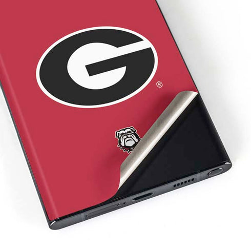 University of Georgia Logo Red Galaxy Skins