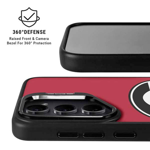 University of Georgia Logo Red Galaxy S25 Kickstand Case
