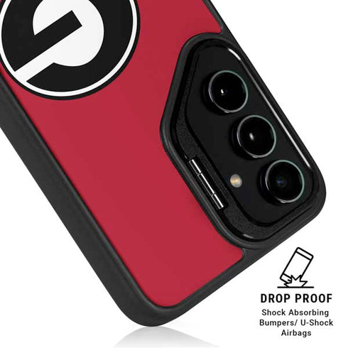 University of Georgia Logo Red Galaxy S25 Kickstand Case