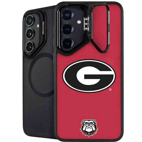 University of Georgia Logo Red Galaxy S24 Plus Kickstand Case