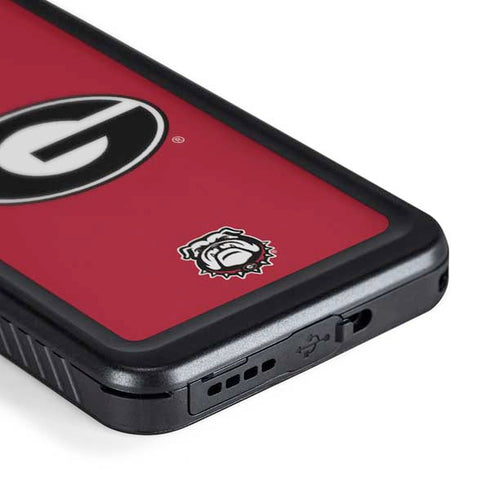 University of Georgia Logo Red Galaxy S24 Plus Waterproof Case