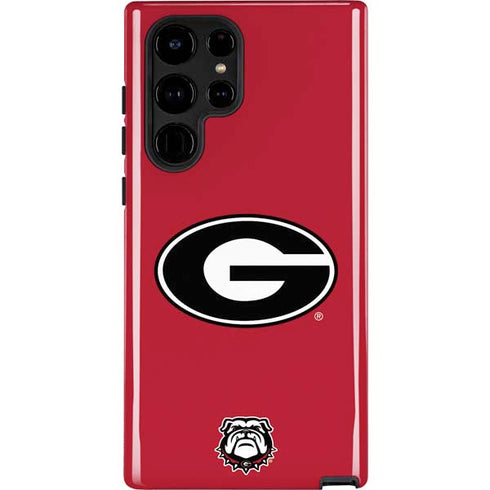 University of Georgia Logo Red Galaxy Cases