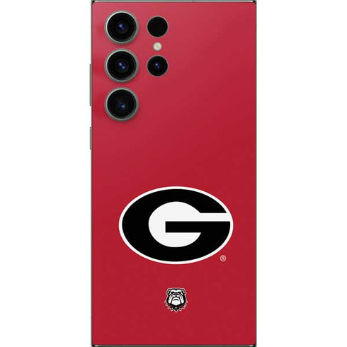 University of Georgia Logo Red Galaxy S25 Ultra Skin