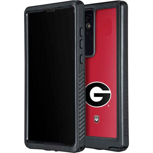 University of Georgia Logo Red Galaxy S24 Ultra Waterproof Case