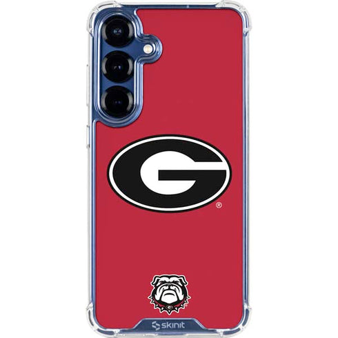 University of Georgia Logo Red Galaxy S25 Plus Clear Case