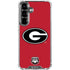 University of Georgia Logo Red Galaxy S26 Clear Case