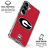 University of Georgia Logo Red Galaxy S26 Clear Case