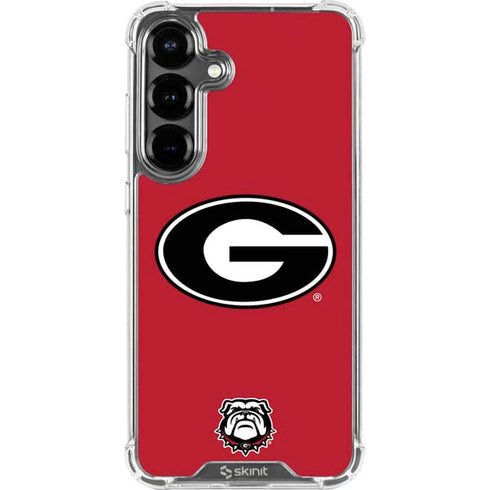 University of Georgia Logo Red Galaxy S26 Plus Clear Case