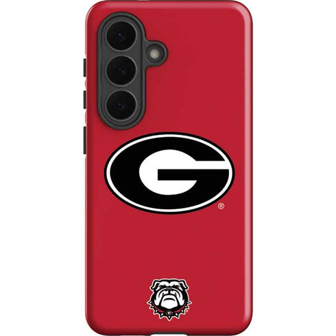 University of Georgia Logo Red Galaxy S26 Plus Impact Case