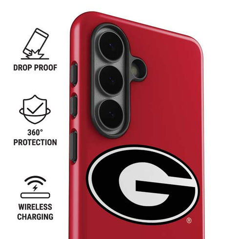 University of Georgia Logo Red Galaxy S26 Plus Impact Case