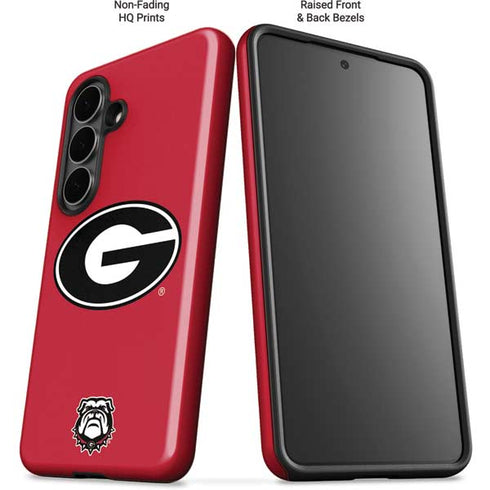 University of Georgia Logo Red Galaxy S26 Plus Impact Case