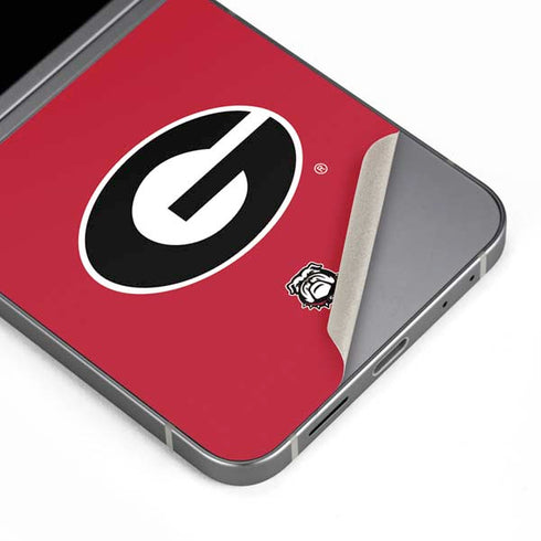 University of Georgia Logo Red Galaxy Z Flip6 Skin