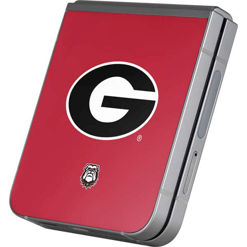 University of Georgia Logo Red Galaxy Z Flip6 Skin