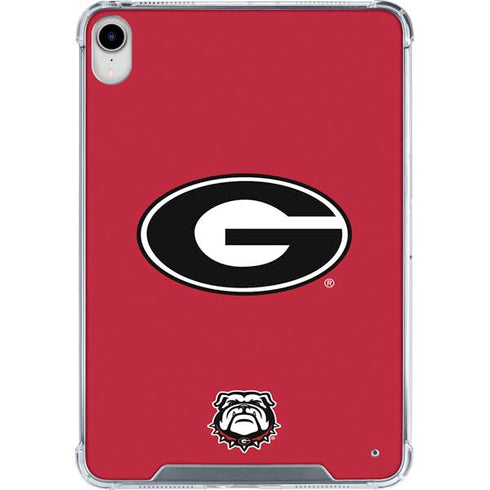 University of Georgia Logo Red iPad 11th Gen (2025) Clear Case