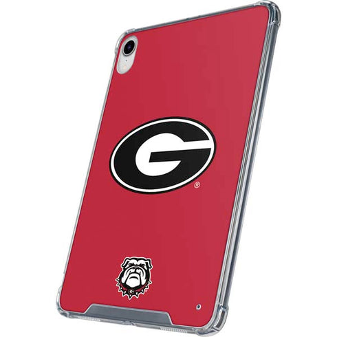 University of Georgia Logo Red iPad 11th Gen (2025) Clear Case